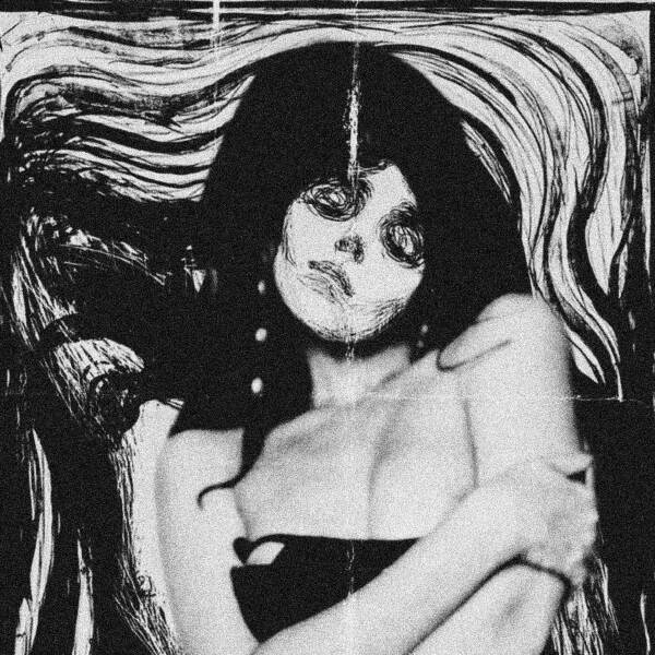 在混合媒体拼贴中为Gizajia Arte摆饰Edvard Munch