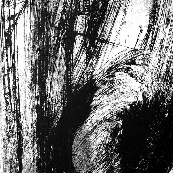 Détail安妮·加布的凹版《白与黑》