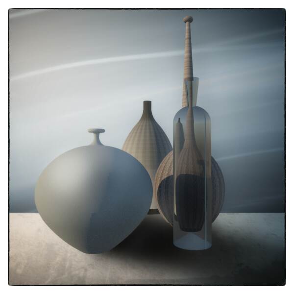 电子瓶由Eugene Pitenin在数字艺术计算机图形，3D