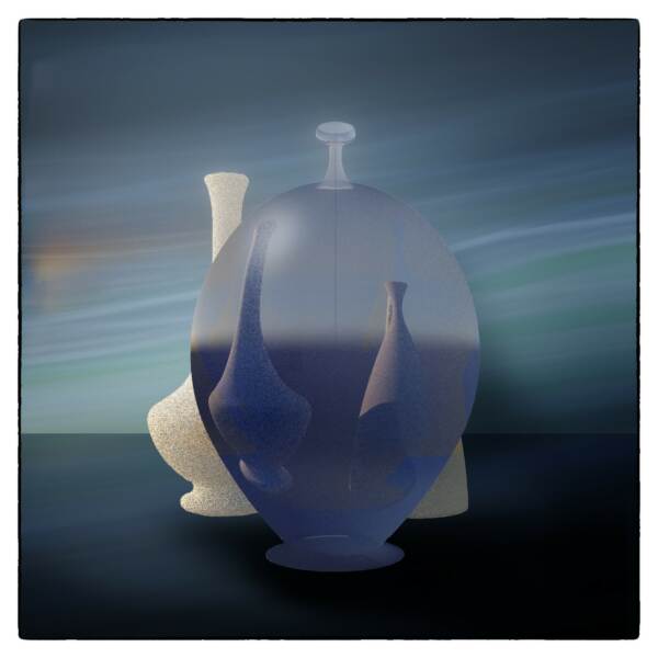 电子瓶由Eugene Pitenin在数字艺术计算机图形，3D