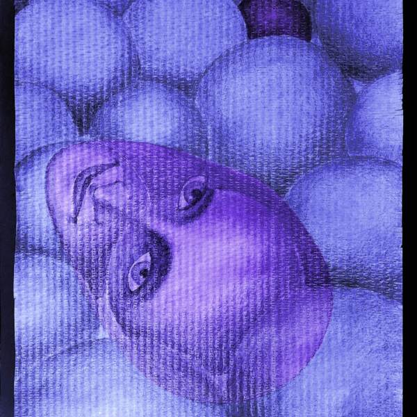 两紫由sunchan Kim在绘画混合媒体