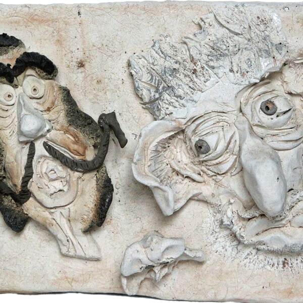让-皮埃尔·米莱西在雕塑黏土中的漫画