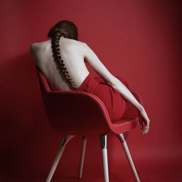 红色的椅子,这样Gorecka摄影